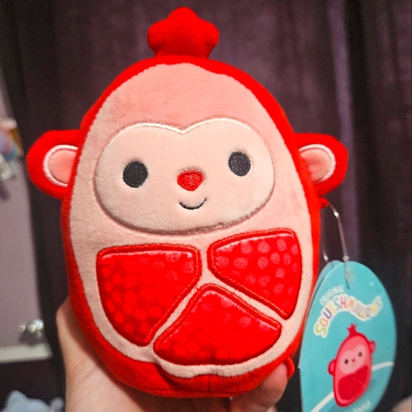 Squishmallows Other - NWT Cardona The Pomegranate Monkey Squishmallow 5" Crossover Squad